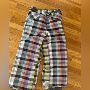 Cherokee Kids Plaid Insulated Snow Pants Ski 6/6x